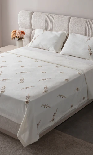 Serena Çift Kişilik Nakışlı Yatak Örtüsü Seti Şönil Kumaş Punch Nakışlı 240x260cm