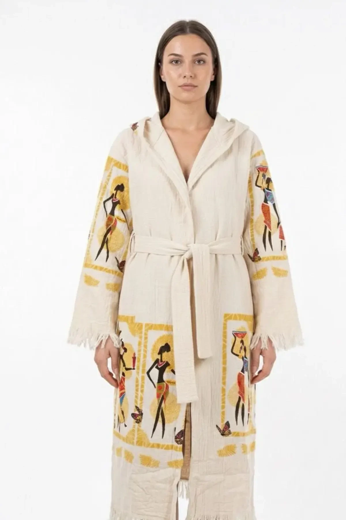 Afrika Muse – Çift Katlı Müslin Bornoz