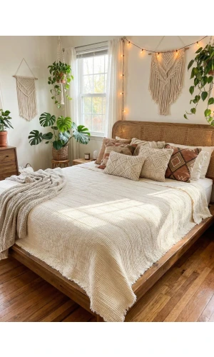 Sand Whisper – 6 Katlı Müslin Pike (Kum Beji İnce Çizgili)